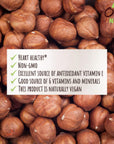 Otto Nuts - Dry Roasted Turkish Hazelnuts, Non-GMO Naturally Vegan Snack, Unsalted | 5.5 OZ with Resealable Bag