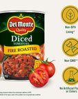 Del Monte Fire Roasted Diced Tomatoes 145 ozCan