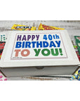 RETRO CANDY YUM Happy 40th Birthday to You for 40 Year Old Man or Woman  Classic Nostalgic Candy Assortment Gift Box Jr