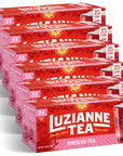 Luzianne Unsweetened Hibiscus Iced Tea Bags Family Size 22ct Box Pack of 6