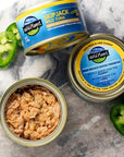 Wild Planet Wild Skipjack Tuna with Jalepeno  Cumin Tinned Fish Canned Tuna Sustainably WildCaught 3 oz pack of 12