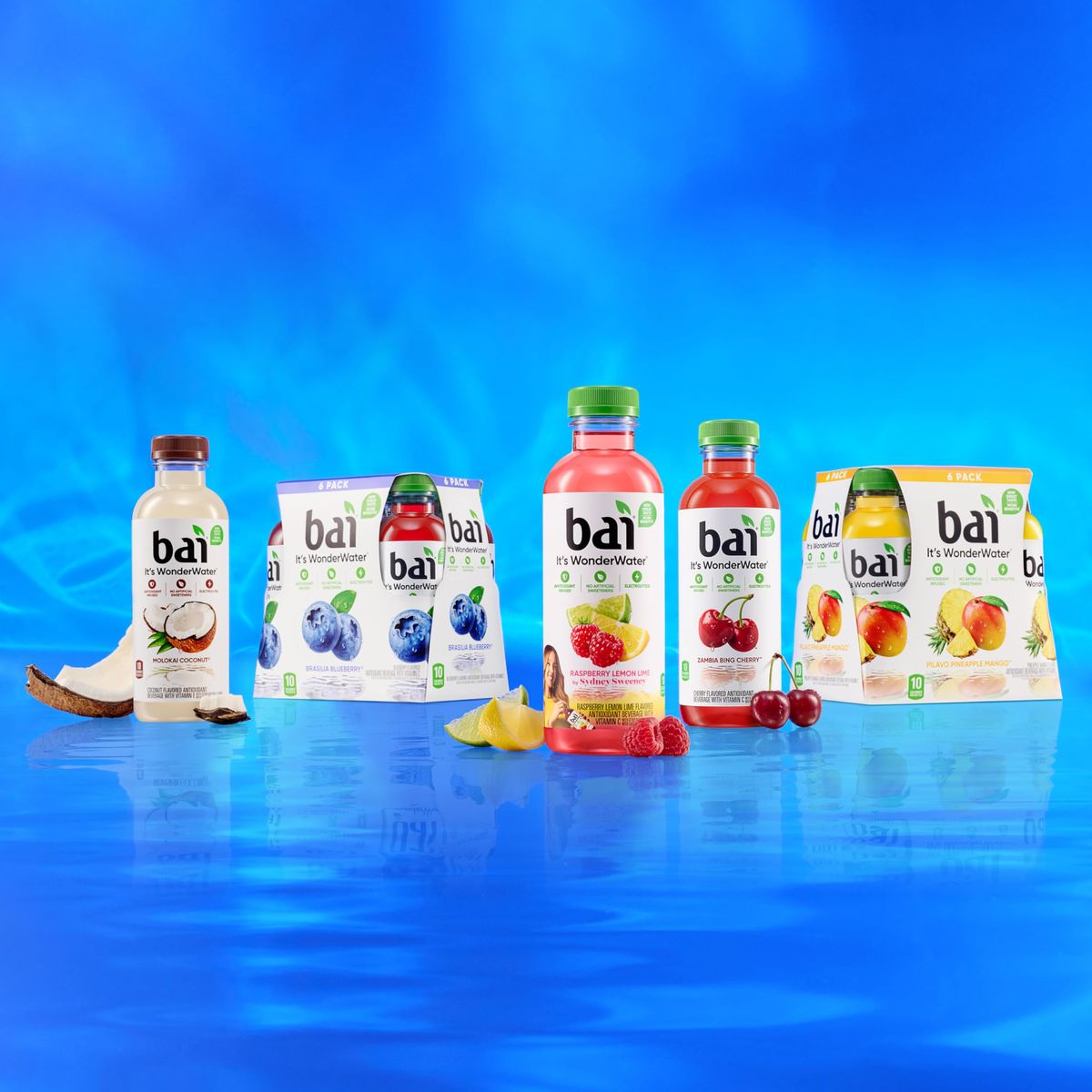 Bai Antioxidant Infused Water Beverage Molokai Coconut with Vitamin C and No Artificial Sweeteners 18 Fluid Ounce Bottle 12 Pack