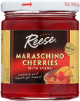 Reese Red Maraschino Cherries with Stems 10oz Pack of 1