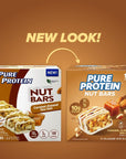 Pure Protein Nut Bars Caramel Almond Sea Salt 10g Protein Gluten Free Low Sugar 165 oz 10 Pack Packaging may vary