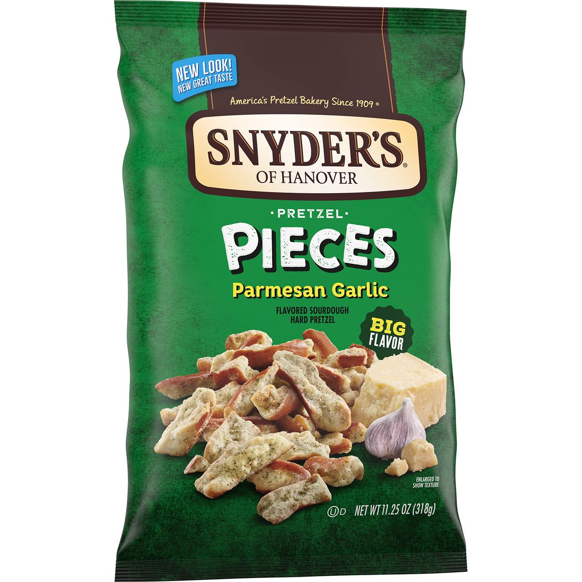 Snyders of Hanover Pretzel Pieces Parmesan Garlic 1125 Oz