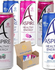 Energy Drinks Aspire Healthy Energy Drink Variety Pack 12 fl oz 5 pk  Every Order is Elegantly Packaged in a Signature BETRULIGHT Branded Box