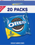 OREO Chocolate Sandwich Cookies, 20 Snack Packs (2 Cookies Per Pack)