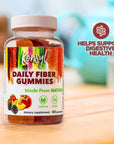 Konsyl Daily Fiber Gummies - Helps Support Digestive Health+ - Vegan Fiber Supplement Gummies for Adults - All-Natural Fruit Flavor (60 Count)