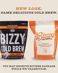 Bizzy Organic Cold Brew Coffee  Breakfast Blend  Coarse Ground Coffee  MediumLight Roast  Micro Sifted  Specialty Grade  100 Arabica  2 LB