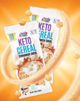 Keto Cereal by Snacks House, High Protein Low Carb Healthy Breakfast Food - Gluten & Grain Free Crunch - Paleo, Diabetic, Ketogenic Diet Friendly Cereals - 8 Pack (Cinnamon Crunch)