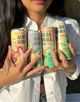 Aura Bora Variety Pack Herbal Sparkling Water 12 oz Can Pack of 18 0 Calories 0 Sugar 0 Sodium NonGMO