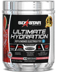 Electrolyte Powder , Six Star Ultimate Hydration Powder ,Replenish Electrolytes ,Post Workout Recovery Drink , Electrolyte Supplement Hydration Powder , Sports Nutrition, Watermelon (50 Servings)