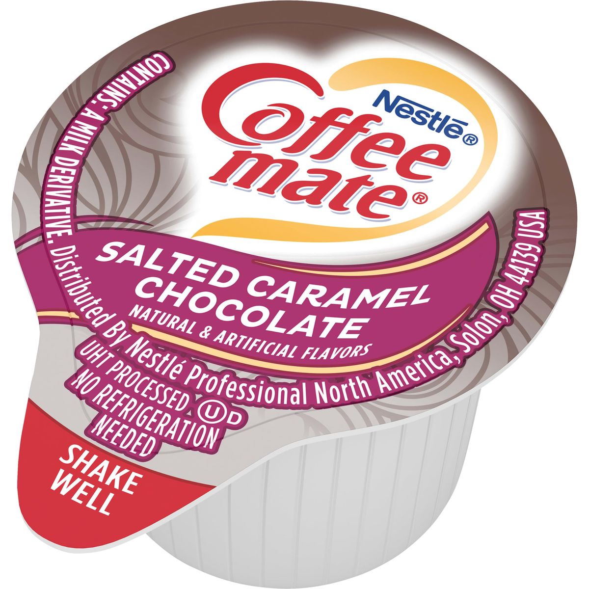 Nestle Coffee Mate Coffee Creamer Salted Caramel Chocolate Liquid Creamer Singles Non Dairy No Refrigeration Box of 50 Singles Pack of 4