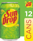 Sun Drop Citrus Soda 12 Fluid Ounce Can 12 Count