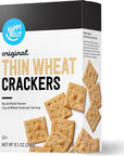 Amazon Brand Happy Belly Original Thin Wheat Crackers 85 Oz