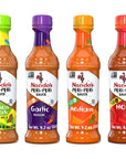 Nando's PERi-PERi Hot Sauce Variety Gift Pack - Medium, Hot, Garlic, Lemon & Herb Piri Piri Sauces | Flavorful Hot Sauce Gift Set Box | Great as Wing Sauces! Gluten Free - 9.1 oz (4 Pack)