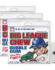 Big League Chew Outta Here Original Shredded Bubble Gum 212 oz Pack of 3 with By The Cup Mints