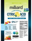 Milliard Citric Acid 5 Pound - 100% Pure Food Grade Non-GMO Project Verified (5 Pound)