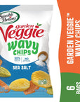 Sensible Portions Veggie Wavy Chips Sea Salt Flavor GlutenFree Chips 7 Ounce Bag 6Pack