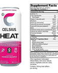 CELSIUS HEAT Strawberry Dragonfruit Performance - 16 Fl Oz (Pack of 12)