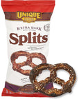 Unique Snacks Extra Dark Splits Pretzels Original SplitOpen Pretzels Delicious Homestyle Baked Snack Bag Vegan OU Kosher and NonGMO Food No Artificial Flavor 11 Oz Bag Pack of 3