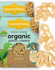 Pastabilities Organic Kids Dinosaur Shaped Mac and Cheese 9 oz 2 Pack Packaging May Vary Fun Pasta Macaroni and Cheese Noodles for Kids with Cheddar Cheese Powder NonGMO Pasta Kids Mac and Cheese Certified Organic High Protein Pasta