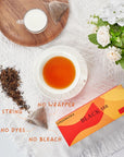 LIXIANGTEA Breakfast Black Tea  Whole Leaf Chinese Iced TeaGluten Free 25 Count Tea Bags  44oz125g  Brew Hot Cold Tea