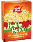 Jolly Time Healthy Pop Butter Minis 100 Calorie Mini Microwave Popcorn Bags for Portion Control 12 Ounce Pack of 10