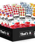 That's it Fruit Bars Snack Gift Box ( 20 Pack )100% All Natural, Gluten-Free, Vegan, Low Carb Snacks - Healthy Fruit Snacks Bulk Variety Pack(Strawberry, Mango, Blueberries, Cherries & Fig Bars)