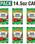 Tuttorosso Diced Canned Tomatoes 145oz Can Pack of 6