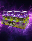 Global Brands Energy 2000 Drink Shot Packs Over 220mg of Caffeine No Crash 482oz Bottles Pack of 48 Grape