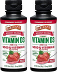 Barlean's Liquid Vitamin D, 5000 IU D3, Strawberry Milkshake Flavored for Kids and Adults, Maximum Absorption -Free, Non-GMO, Gluten-Free - 5.6 oz