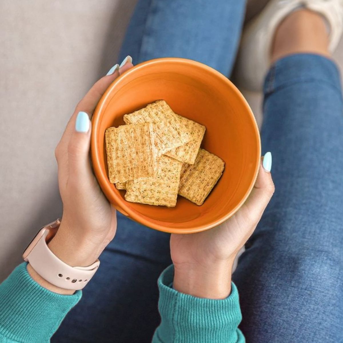 Triscuit Original Whole Grain Wheat Crackers Vegan Crackers Party Size 17 oz