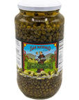 San Antonio Brand 32 Oz Imported Non Pareil Capers in Vinegar and Salt Brine