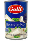 Galil Whole Hearts of Palm  NonGMO GlutenFree DairyFree Kosher For Passover Hearts of Palm 14 Ounce