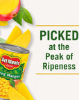 Del Monte Diced Mango in Extra Light Syrup Canned Fruit 12 Pack 15 oz Can Yellow