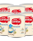 Nestle Cerelac Wheat Cereal with Milk, Made for Toddlers 12 Months, 14.1-Ounce Canister (Pack of 6)