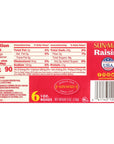 SunMaid Raisins Seedless 1 OZ 6 CT Pack of 2