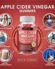 Toplux Apple Cider Vinegar Gummies - 1000mg ACV with B12, Beet Root, Pomegranate for Immune System, Detox & Cleanse, Gummy Alternative to Apple Cider Vinegar Capsules, for Men Women 2X Pack