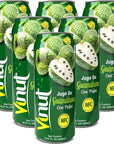 VINUT Soursop Juice Drink Freshly Squeezed Soursop Not from Concentrate 1657 Fl ozPack of 6 Free from Gluten NonGMO No artificial Preservatives Colors or Flavors