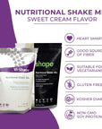 Vi Shape Original Nutritional Shake Mix Sweet Cream Flavor  22oz 2 Bags 48 Servings