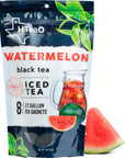 HTeaO Iced Tea Sachets  Watermelon Black Tea Mix for Cold Brew  4 Gallons Per Package  Real TexasStyle Flavored Iced Tea in 5 Minutes Pack of 8 Sachet Bags