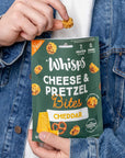 Whisps Cheese  Pretzel Bites  Healthy Snacks  Protein Snacks High Protein Made with Real Cheddar Cheese 25 Oz 5 Pack