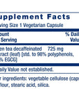 Life Extension Decaffeinated Mega Green Tea Extract - Polyphenol-Rich, Cell Health, Heart Health, Brain Health, Antioxidant Protection - Non-GMO, Gluten-Free, Vegetarian - 100 Capsules