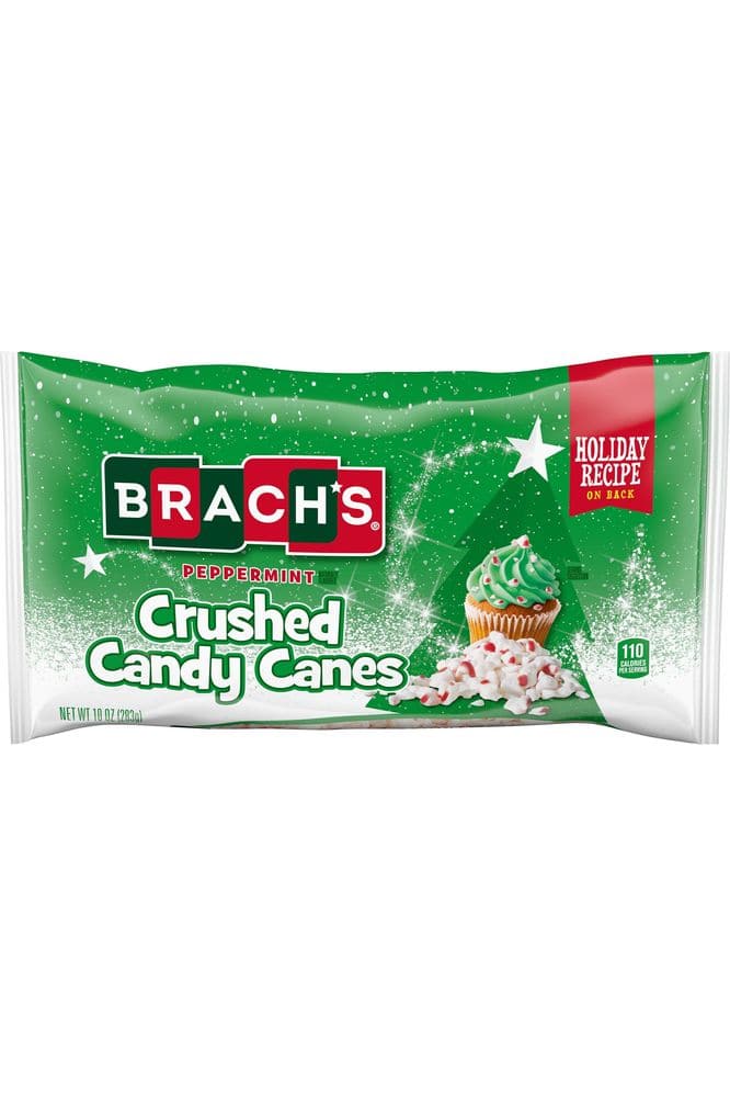 Brach&#39;s Peppermint Crushed Candy Canes, Holiday Baking Decorations, Perfect For Christmas Cookies, 10 Oz Bag