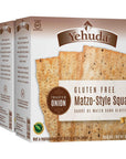 Yehuda GlutenFree Matzo Squares Toasted Onion 105 Ounce Pack of 3