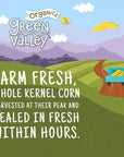 Green Valley Organics Whole Kernel Corn  Certified Organic  100 Supersweet Variety Corn  15 oz can Pack of 4