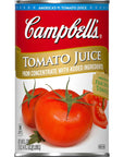 Campbells 100 Tomato Juice 46 fl oz Can