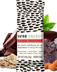 Verb Double Chocolate Caffeinated Energy Bars - 90-Calorie Low Sugar Energy Bar - Delicious Nutrition Bars - Vegan Snacks - Gluten Free Breakfast Bars with Organic Green Tea, 22g (Pack of 12)