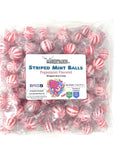 Yankee Traders Hard Candy Balls Peppermint Striped 2 Pound